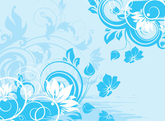 Fototapeta na wymiar Floral vector illustration. Suits well for design.
