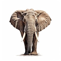Elephant isolated on white background 