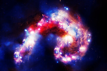 Beautiful galaxy. Background. Elements of this image furnishing NASA.
