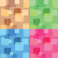 Retro backgrounds in different colours