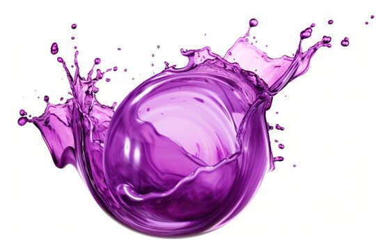 stock photo of purple water liquid splash photography Generative AI
