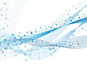 Abstract water vector background with bubbles of air