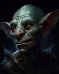 close up of goblin , generative ai 