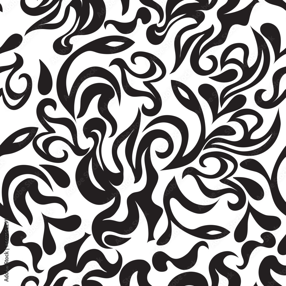 Poster floral seamless background for yours design use. for easy making seamless pattern just drag all grou