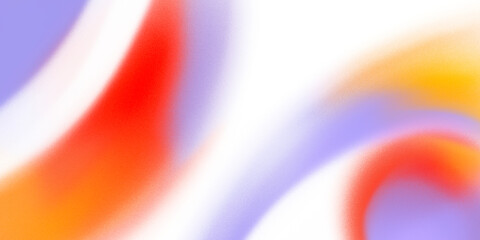 Abstract futuristic gradient design background with grain texture. Orange, red and purple pastel colors.