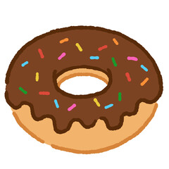 Chocolate Frosted with sprinkles
