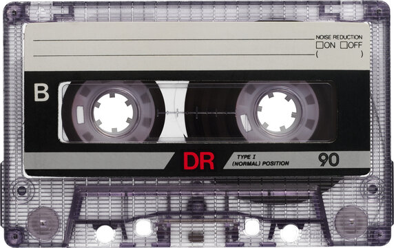 Cassette Music tape from the 1980 -  Cutout PNG - Ready to use with amazing transparency