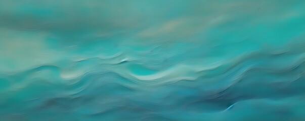 Fototapeta premium Abstract turquoise and teal fluid water background, summer vacation feeling in blue and green hues. Generative Ai.