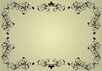 Abstract vintage background frame for design use