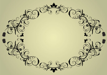 Abstract vintage background frame for design use