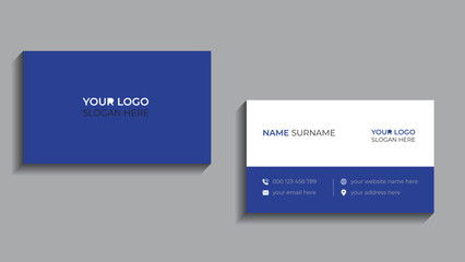 Modern business card design . double sided business card design template. 