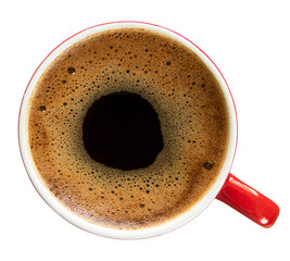 cup of coffee isolated on a transparent background