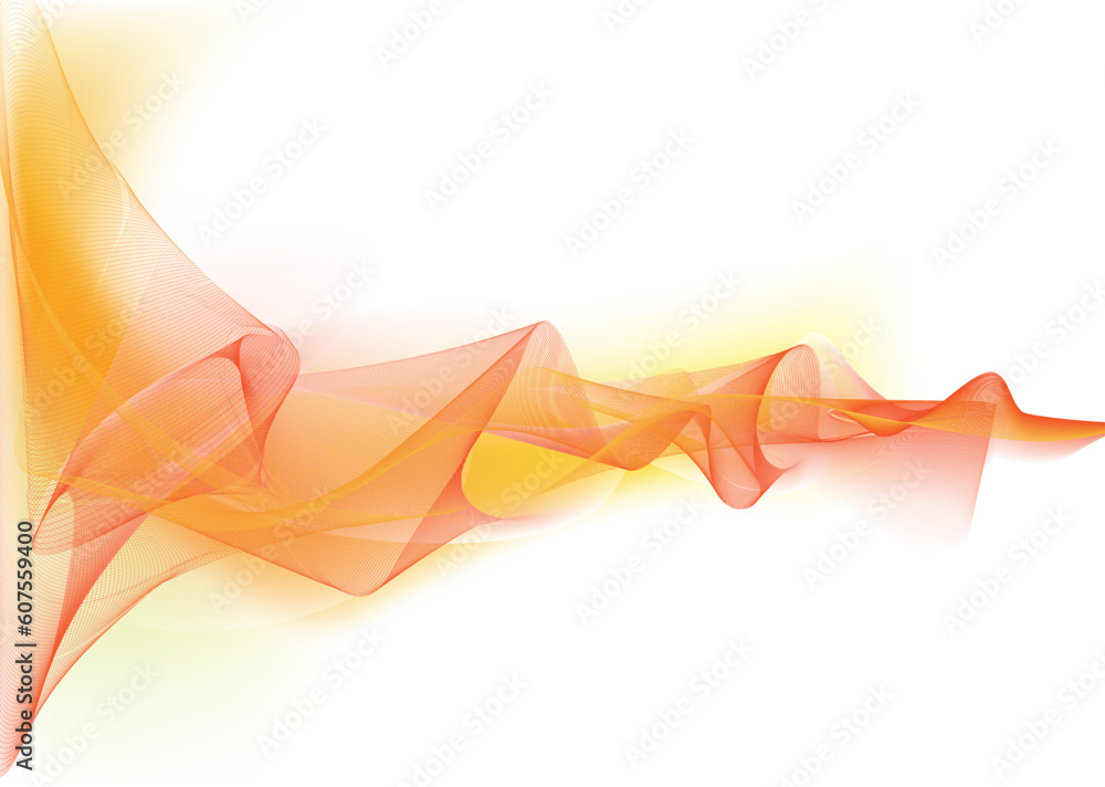 Poster vector illustration - abstract background made of color splashes and curved lines