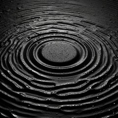 Concentric circles by waves of water 