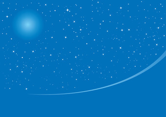 Obraz premium Abstract night background with space for text, vector illustration
