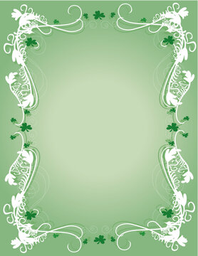 A decorative background for St Patrick's day