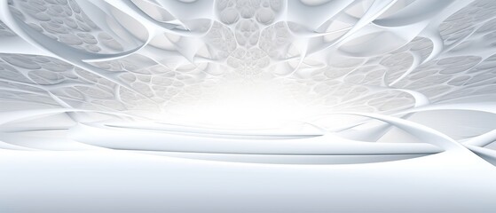 White Fractal Horizontal Background for presentation design. Suit for business, corporate, institution, party, festive, seminar, and talks