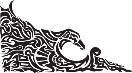 Eagle head in Tattoo style