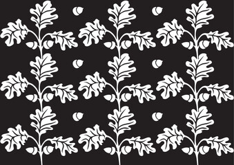 Retro floral background illustration.