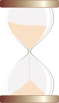 ilustration of isolated hourglass