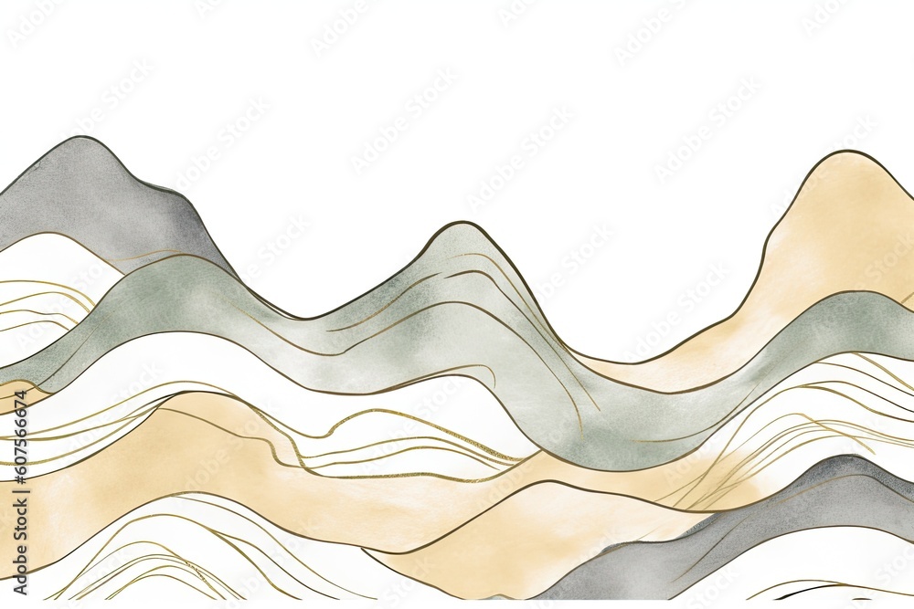 Poster powerful ocean wave crashing on a shore with a clear blue sky in the background generative ai