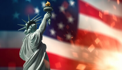 Fototapeta premium 4th july us independence day