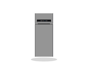 Fridge freezer vector, display fridge , Refrigerator vector, cartoon fridge, freezer icon, fridge or refrigerator, vector file, two door fingers vector.