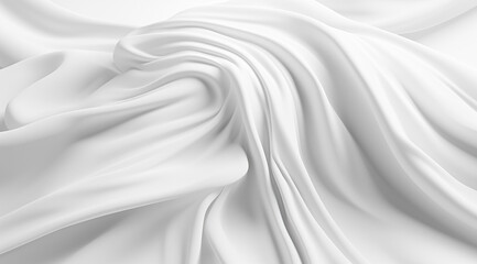 Abstract white fabric texture background. White gray satin texture that is white silver fabric silk panorama background with beautiful soft blur pattern natural.
