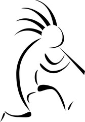 A kokopelli tribal tattoo