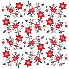 Patterned flower background for art creations.