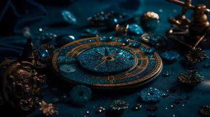 abstract background with compass