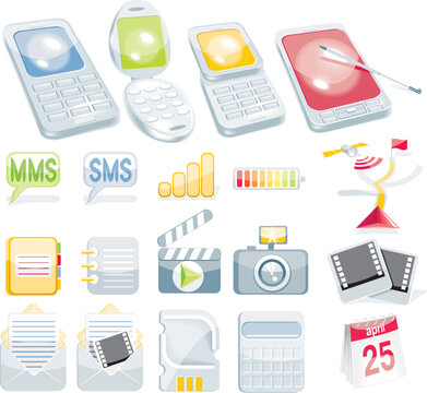 Cellular types and other related icons
