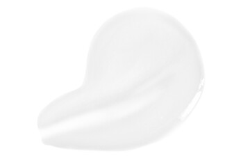 A smear of greasy melting cream. On a blank background. PNG