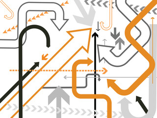 background with lots of  arrows ? vector illustration