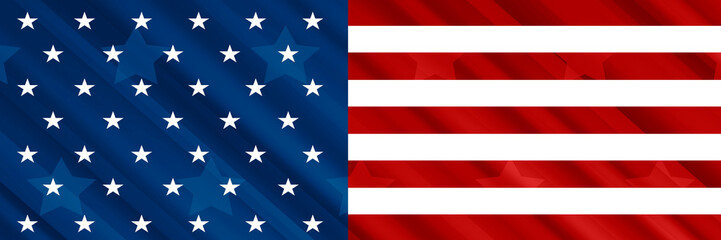 American flag. Festive background for national holidays of America. Memorial Day, Veterans Day, Independence Day...