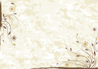 Abstract floral background, element for design.