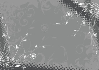 Abstract floral background, element for design.