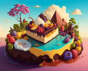 Decadent Tiramisu Delight - Delicia de Tiramisú Decadente (generated with AI)