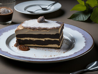 Decadent Tiramisu Delight - Delicia de Tiramisú Decadente (generated with AI)