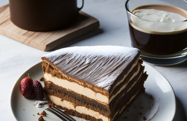 Decadent Tiramisu Delight - Delicia de Tiramisú Decadente (generated with AI)