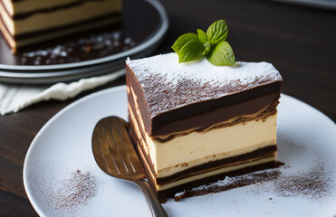 Decadent Tiramisu Delight - Delicia de Tiramisú Decadente (generated with AI)