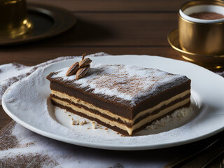 Decadent Tiramisu Delight - Delicia de Tiramisú Decadente (generated with AI)