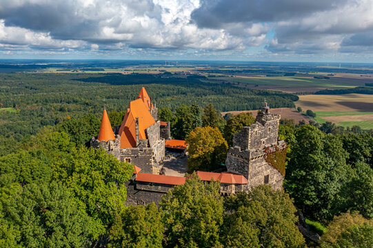 Grodziec Zamek in Poland from above