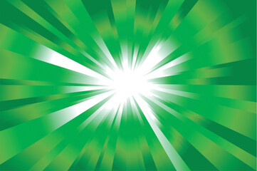 Fototapeta premium Colorful explosion of light with casual rays.