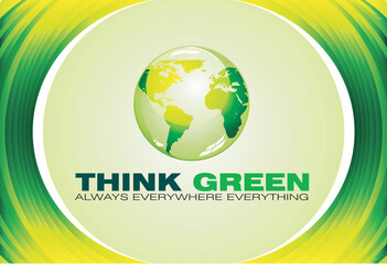 Green Globe for Ecology business background