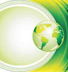 Green Globe for Ecology business background