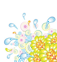 Fototapeta na wymiar Flower Abstract fanstasy colorful background