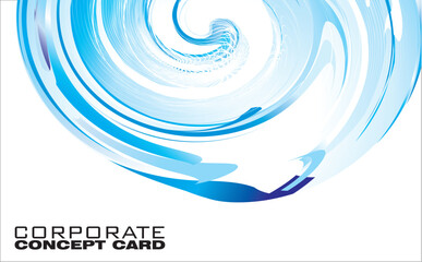 Vortex effect concept blue background