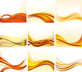 Set of abstract  backgrounds vector