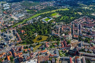 Legnica in Polen aus der Luft